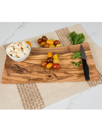 Lipper Olive Wood Rustic Serving Board