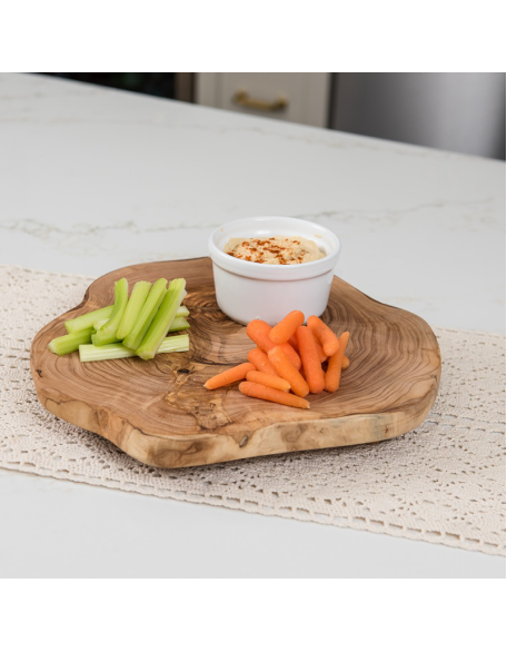 Lipper Olive Wood Footed Server